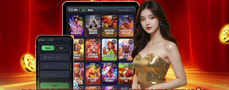 Aplicativo móvel pgwin para iOS e Android